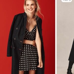 NWT Anthropologie Avec Les Filles Denim Trench Coat